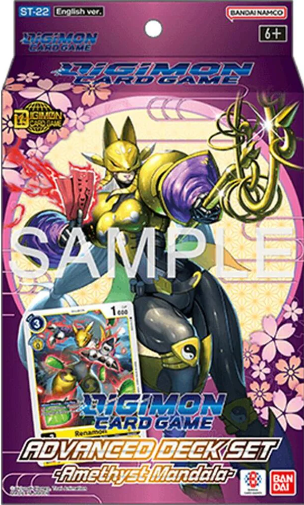 Digimon Kartenspiel ST-22 Fortgeschrittenendeck Amethyst Mandala ENG 