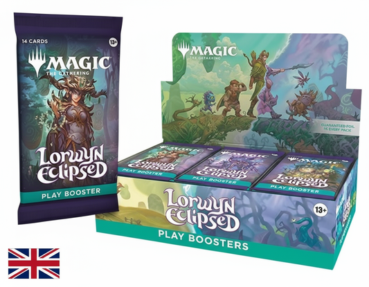 Magic the Gathering Lorwyn Eclipsed Play Booster Display sfondo bianco