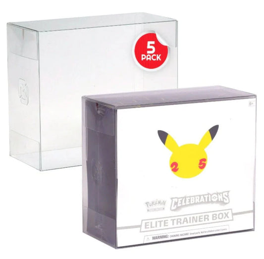 Evoretro - PET-Schutzfolien 5er-Pack für Booster-Boxen / Elite Trainer-Boxen Ver. 2 