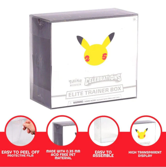 Evoretro - PET-Schutzfolien 5er-Pack für Booster-Boxen / Elite Trainer-Boxen Ver. 2 