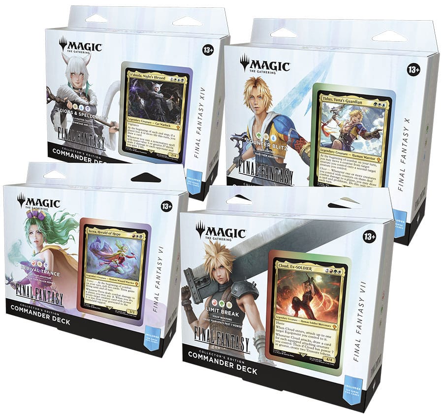 Magic the Gathering – Final Fantasy – Commander Decks Collector's Edition Display (4) – Eng 